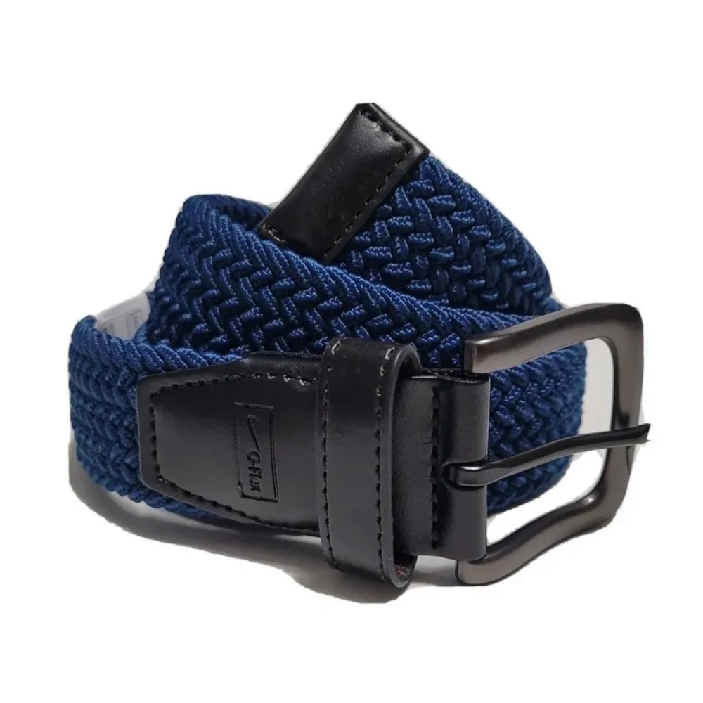 Nike Golf G-Flex Woven Belt Navy Blue Mens